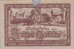 10 HELLER 1920 Stadt REGAU Oberösterreich Österreich Notgeld Banknote #PI243 - [11] Emissions Locales