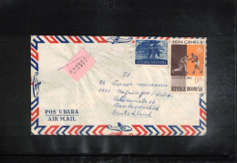 Indonesia Sport - Boxing Interesting Airmail Letter - Indonésie