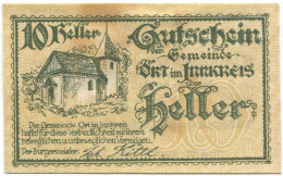 10 HELLER 1920 Stadt ORT IM INNKREIS Oberösterreich Österreich Notgeld Papiergeld Banknote #PL743 - [11] Emissions Locales
