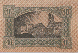 10 HELLER 1920 Stadt OBERTRUM Salzburg Österreich Notgeld Banknote #PE483 - [11] Emissions Locales