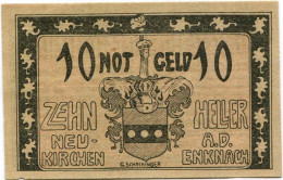 10 HELLER 1920 Stadt Neukirchen An Der Enknach Oberösterreich Österreich Notgeld Papiergeld Banknote #PL891 - [11] Local Banknote Issues