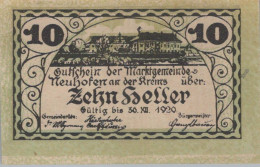 10 HELLER 1920 Stadt NEUHOFEN AN DER KREMS Oberösterreich Österreich Notgeld Papiergeld Banknote #PG630 - [11] Emisiones Locales