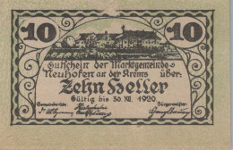 10 HELLER 1920 Stadt NEUHOFEN AN DER KREMS Oberösterreich Österreich #PI240 - [11] Emisiones Locales
