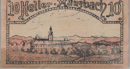 10 HELLER 1920 Stadt MÜNZBACH Oberösterreich Österreich Notgeld Banknote #PD866 - [11] Emisiones Locales