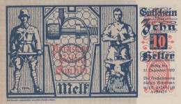 10 HELLER 1920 Stadt MELK Niedrigeren Österreich Notgeld Banknote #PD837 - [11] Emisiones Locales