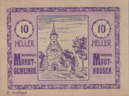 10 HELLER 1920 Stadt MAUTHAUSEN Oberösterreich Österreich UNC Österreich Notgeld #PH470 - [11] Lokale Uitgaven