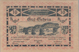 10 HELLER 1920 Stadt MAUTERN AN DER DONAU Niedrigeren Österreich #PD809 - [11] Emissioni Locali