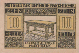 10 HELLER 1920 Stadt MARCHTRENK Oberösterreich Österreich Notgeld #PD798 - [11] Lokale Uitgaven
