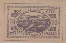 10 HELLER 1920 Stadt LASBERG Oberösterreich Österreich Notgeld Papiergeld Banknote #PG935 - [11] Local Banknote Issues