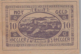 10 HELLER 1920 Stadt LASBERG Oberösterreich Österreich Notgeld Banknote #PD772 - [11] Lokale Uitgaven