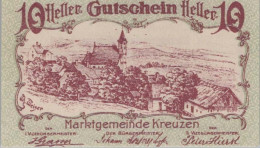 10 HELLER 1920 Stadt KREUZEN Oberösterreich Österreich Notgeld Papiergeld Banknote #PG778 - [11] Lokale Uitgaven