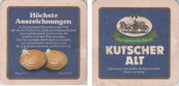 5001747 Bierdeckel Quadratisch - Kutscher Alt - Geknickt - Beer Mats
