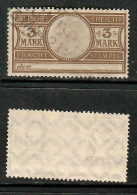GERMANY   1906 USED 3 MARK RAIL FREIGHT STAMP  (CONDITION PER SCAN) (GL1-16) - Autres & Non Classés