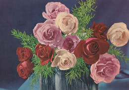 FLEURS Vintage Carte Postale CPSM #PAR750.FR - Flowers