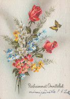 FLEURS Vintage Carte Postale CPSM #PAR870.FR - Flowers