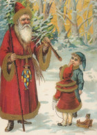 PÈRE NOËL ENFANT NOËL Fêtes Voeux Vintage Carte Postale CPSM #PAK323.FR - Santa Claus