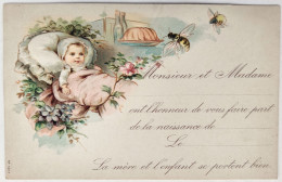 Ephemera / Imagerie, Faire-Part / ANONYME - N° 1017 / Monsieur Et Madame … Ont L'honneur De Vous Faire Part De La Naissa - Autres & Non Classés