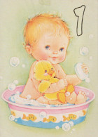 HAPPY BIRTHDAY 1 Year Old BOY CHILDREN Vintage Postal CPSM #PBT939.GB - Anniversaire