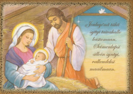 Virgen Mary Madonna Baby JESUS Christmas Religion Vintage Postcard CPSM #PBP691.GB - Vierge Marie & Madones