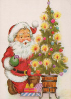 SANTA CLAUS Happy New Year Christmas Vintage Postcard CPSM #PBL318.GB - Kerstman