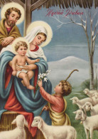 Virgen Mary Madonna Baby JESUS Christmas Religion Vintage Postcard CPSM #PBB718.GB - Vierge Marie & Madones
