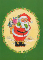 SANTA CLAUS Happy New Year Christmas Vintage Postcard CPSM #PBL379.GB - Santa Claus