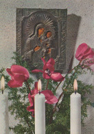 Virgen Mary Madonna Baby JESUS Christmas Religion Vintage Postcard CPSM #PBB787.GB - Jungfräuliche Marie Und Madona