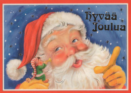 SANTA CLAUS Happy New Year Christmas Vintage Postcard CPSM #PBB131.GB - Kerstman