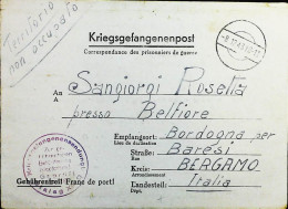 POW WW2 – WWII Italian Prisoner Of War In Germany - Censorship Censure Geprüft  – S7719 - Military Mail (PM)