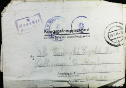 POW WW2 – WWII Italian Prisoner Of War In Germany - Censorship Censure Geprüft  – S7703 - Military Mail (PM)