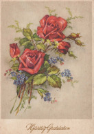 FLORES Vintage Tarjeta Postal CPSM #PAR869.ES - Flowers