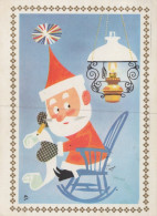 PAPÁ NOEL NAVIDAD Fiesta Vintage Tarjeta Postal CPSM #PAK789.ES - Santa Claus
