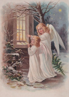 ÁNGEL NAVIDAD Vintage Tarjeta Postal CPSM #PAH650.ES - Angels