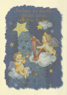 ÁNGEL NAVIDAD Vintage Tarjeta Postal CPSM #PAH893.ES - Angels