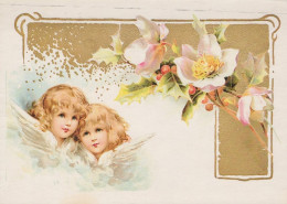 ÁNGEL NAVIDAD Vintage Tarjeta Postal CPSM #PAH019.ES - Angels