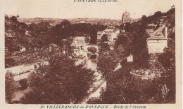 12 - Villefranche De Rouergue - Bords De L'Aveyron    -**CPA Vierge** - Villefranche De Rouergue