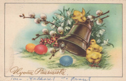 PÂQUES POULET ŒUF Vintage Carte Postale CPA #PKE382.FR - Ostern