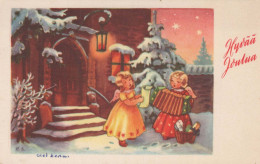ANGE Noël Vintage Carte Postale CPA #PKE131.FR - Angeli