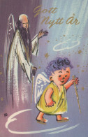 ANGE Noël Vintage Carte Postale CPSMPF #PKD679.FR - Angeli