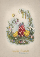 PÂQUES POULET ŒUF Vintage Carte Postale CPSM #PBO810.FR - Easter