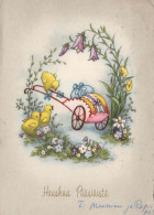 PÂQUES POULET ŒUF Vintage Carte Postale CPSM #PBO746.FR - Easter