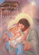 Vierge Marie Madone Bébé JÉSUS Noël Religion Vintage Carte Postale CPSM #PBB721.FR - Jungfräuliche Marie Und Madona