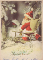 WEIHNACHTSMANN SANTA CLAUS Neujahr Weihnachten Vintage Ansichtskarte Postkarte CPSM #PAU558.DE - Santa Claus