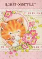 KATZE MIEZEKATZE Tier Vintage Ansichtskarte Postkarte CPSM #PAM254.DE - Cats