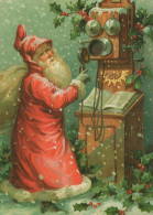 WEIHNACHTSMANN SANTA CLAUS WEIHNACHTSFERIEN Vintage Postkarte CPSM #PAK858.DE - Santa Claus