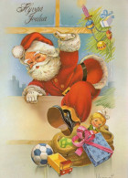 WEIHNACHTSMANN SANTA CLAUS WEIHNACHTSFERIEN Vintage Postkarte CPSM #PAK175.DE - Santa Claus