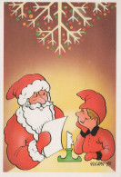 WEIHNACHTSMANN SANTA CLAUS KINDER WEIHNACHTSFERIEN Vintage Postkarte CPSM #PAK243.DE - Kerstman
