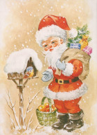 WEIHNACHTSMANN SANTA CLAUS WEIHNACHTSFERIEN Vintage Postkarte CPSM #PAJ612.DE - Santa Claus