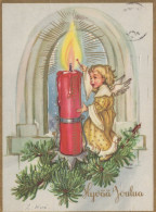 ENGEL WEIHNACHTSFERIEN Feiern & Feste Vintage Ansichtskarte Postkarte CPSM #PAH146.DE - Angeli