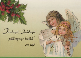 ENGEL WEIHNACHTSFERIEN Feiern & Feste Vintage Ansichtskarte Postkarte CPSM #PAH021.DE - Angels